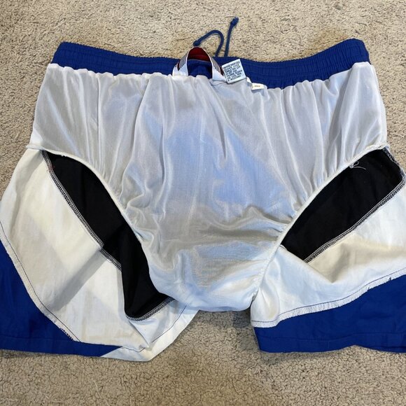Vintage Sportime Actionwear Swim Trunks Bathing Suit Men's XL Colorblock Cotton - Picture 11 of 11
